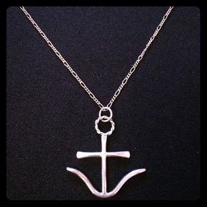 BNWT Sterling silver Anchor pendant w/ chain